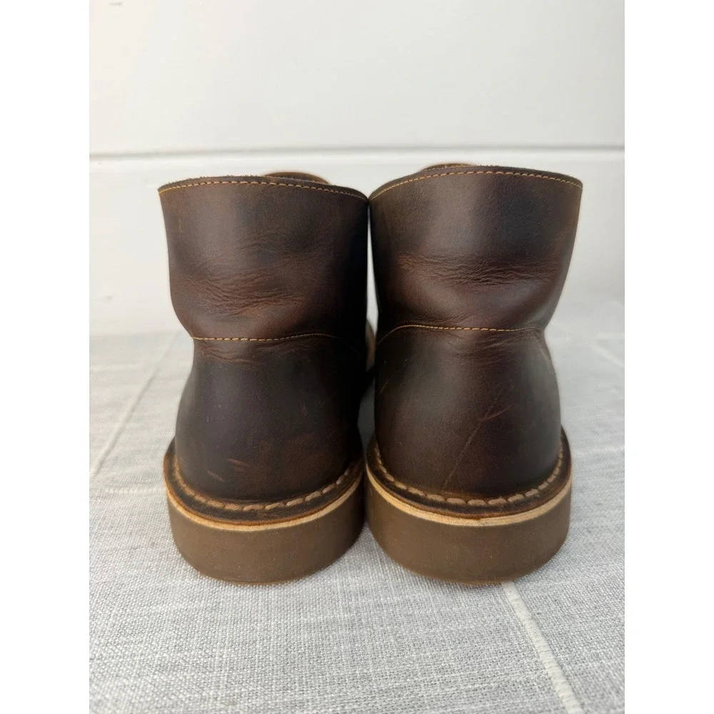 Clarks Mens 10.5 Shepton Chukka Boot Brown Leather Ankle Boot